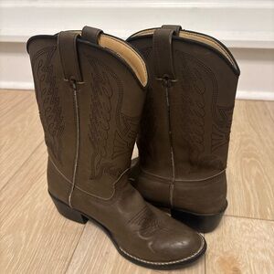 Durango Cream Boot Interior with Black Embroidered Western Motif